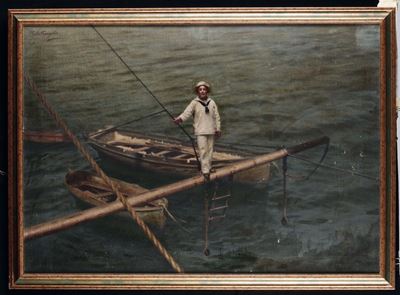 Giovanni Battista Torriglia (1858-1937)cadetto Dell'amerigo Vespucci, 1915 Circa