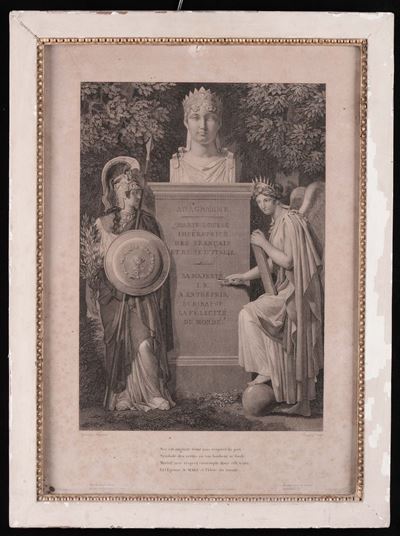 Stampa Entro Cornice Bianca e Oro
