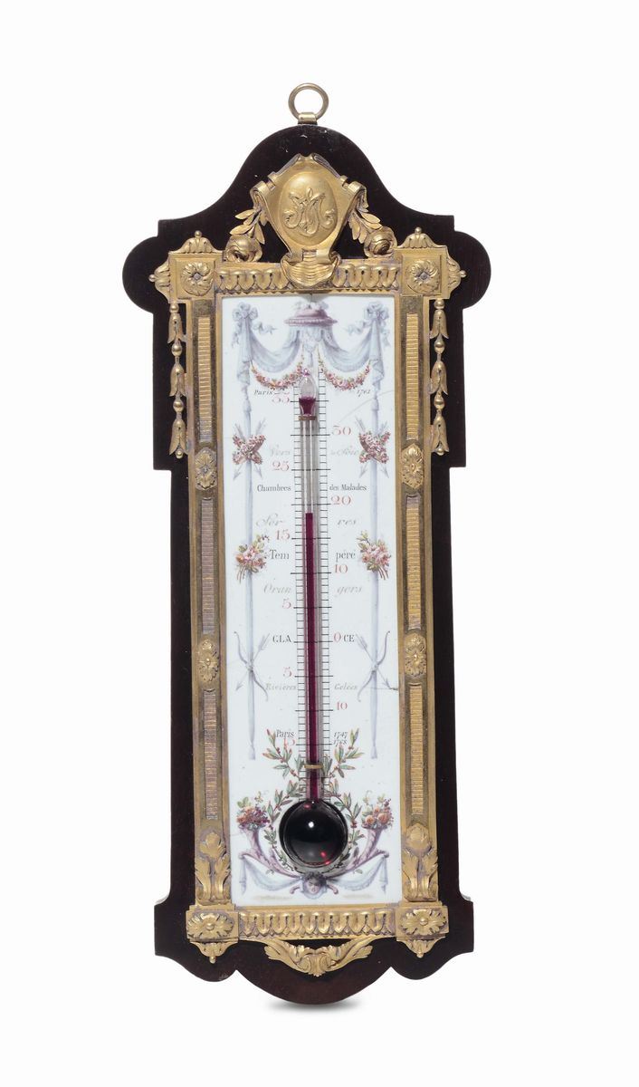 Termometro, Francia XIX secolo  - Auction Fine Arts from refined private house - Cambi Casa d'Aste