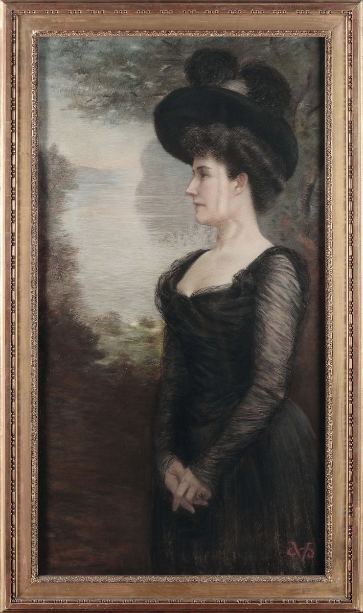 Anonimo Francese del XIX secolo Figura femminile  - Asta Antiquariato, Affidamenti da raffinate dimore private - Cambi Casa d'Aste