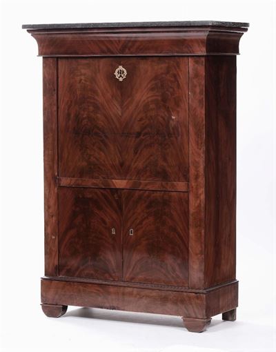 Secretaire Carlo X Lastronato, XIX Secolo