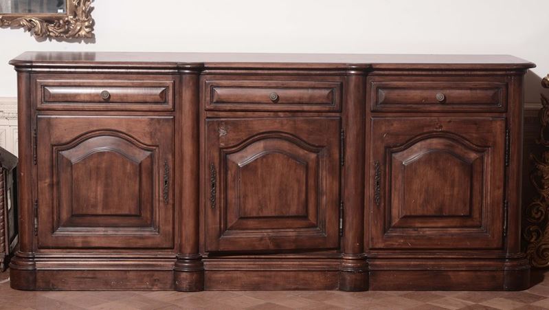 Credenza a tre ante pannellate e tre cassetti  - Auction Fine Arts from refined private house - Cambi Casa d'Aste