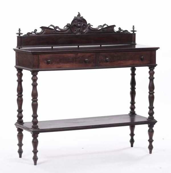 Console a due cassetti Luigi Filippo