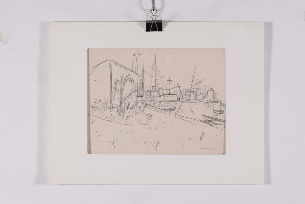 Cesare Breveglieri (1902-1948)il Naviglio a Milano