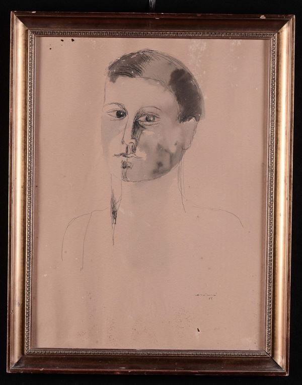 Bruno Cassinari (1912-1992) Ritratto maschile