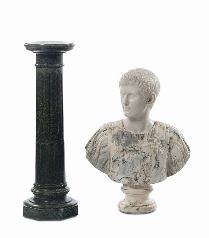 Italia XIX-XX secolo Busto di Caligola  - Asta Antiquariato, Affidamenti da raffinate dimore private - Cambi Casa d'Aste