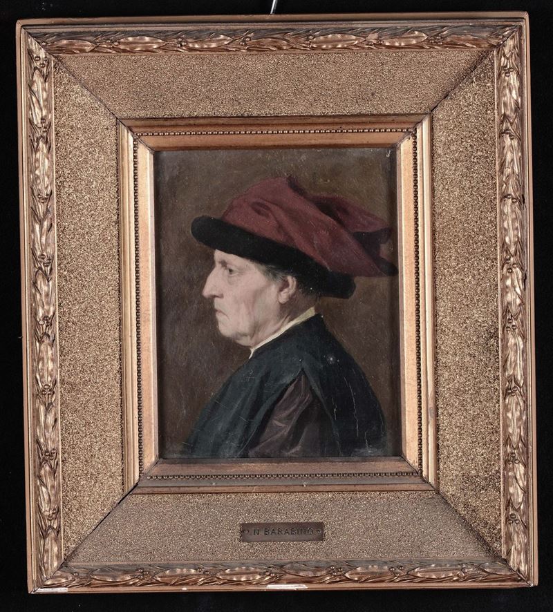 Nicolo Barabino (1832-1891) Ritratto di Pier Luigi Capponi  - Auction Time Auction 9-2014 - Cambi Casa d'Aste