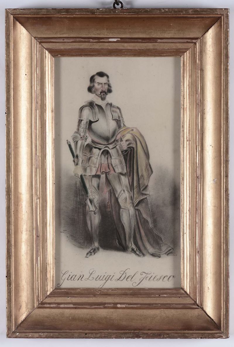 Anonimo del XIX-XX secolo Ritratto di Gian Luigi del Fiesco  - Auction Time Auction 9-2014 - Cambi Casa d'Aste