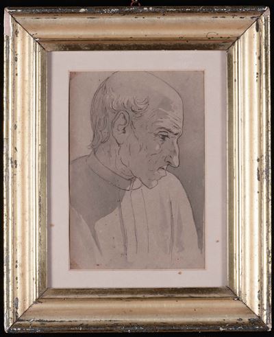 Nicolò Barabino (1832-1891)testa di Vecchio