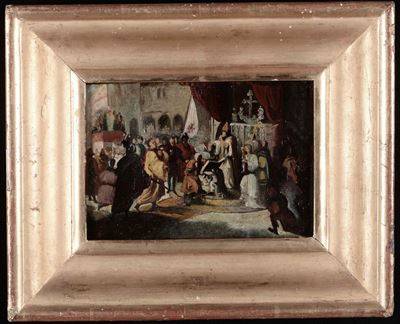 Nicolò Barabino (1832-1891)bozzetto di Benedizione sul Mare