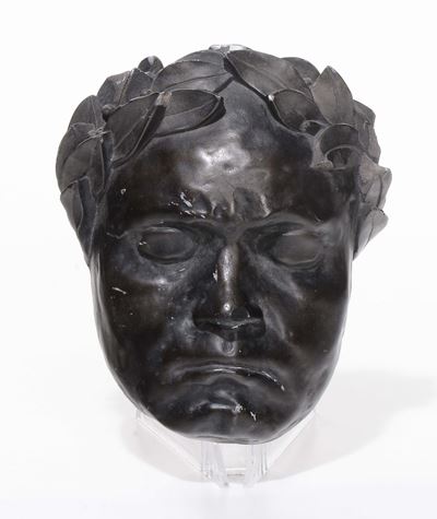 Maschera di Beethoven in Gesso Dipinto
