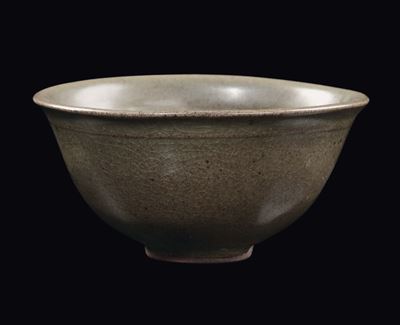 Ciotola Jin, smalto verde scuro, Cina, Dinastia Song (960-1279)
