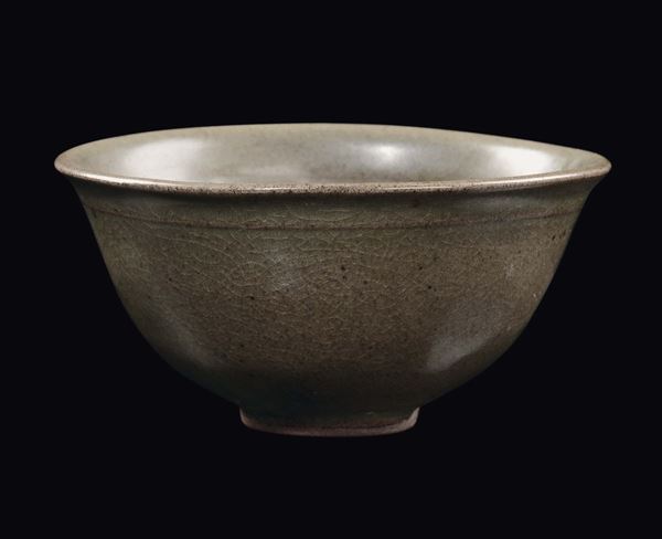 A dark green-splashed Jin bowl, China, Song Dynasty (960-1279)