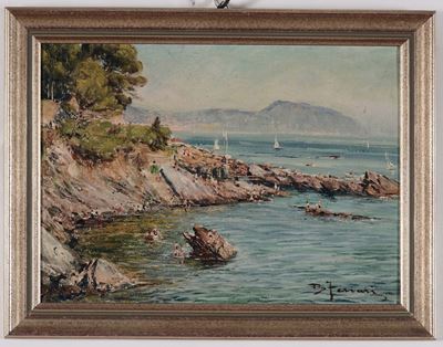 Berto Ferrari (1887-1965)veduta di Nervi