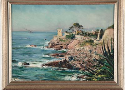 Berto Ferrari (1887-1965)torre Gropallo dalla Passeggiata di Nervi