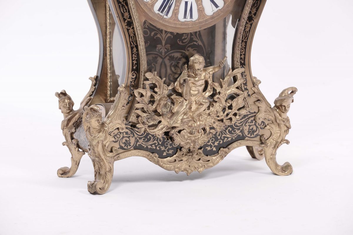 Pendola da Parete con Mensola alla Maniera di Boulle, Francia Seconda Metà XX Secolo