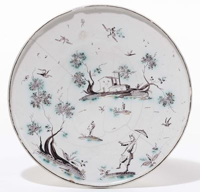 Alzata in Maiolica, Savona, Marca Lanterna, XVIII Secolo