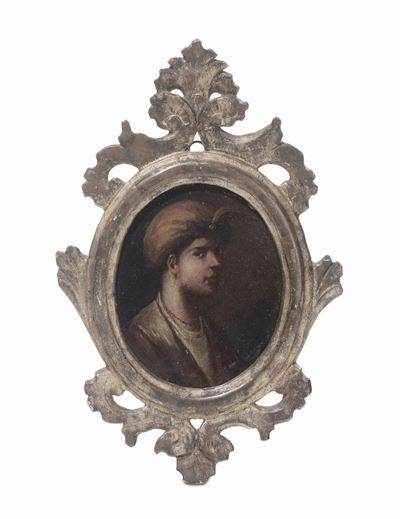 Scuola Fiorentina della Fine del XVII Secoloritratto di Paggio con Turbante