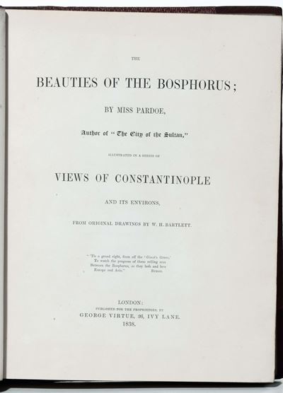 Pardoe: Beauties Of The Bosphorus