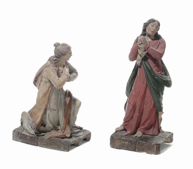 Scultore Emiliano del XVIII secolo Sante  - Auction Fine Arts from refined private house - Cambi Casa d'Aste