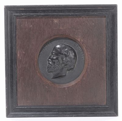 Rilievo in Bois Durci Raffigurante Giuseppe Garibaldi, XIX Secolo