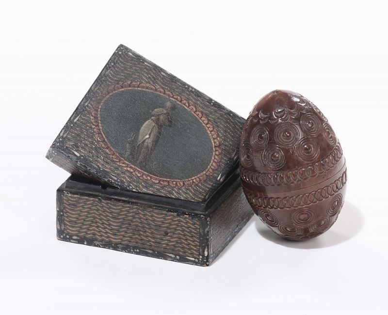 Scatolina in lacca verde, Italia settentrionale fine XVIII secolo  - Auction Fine Arts from refined private house - Cambi Casa d'Aste
