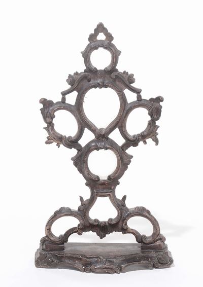Porta Reliquie da Tavolo in Legno Scolpito, Venezia XVIII Secolo