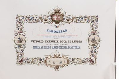 Francesco Gonincarosello che Ebbe Luogo in Torino sulla Piazza di S.carlo il Venerdì 22 Aprile 18...