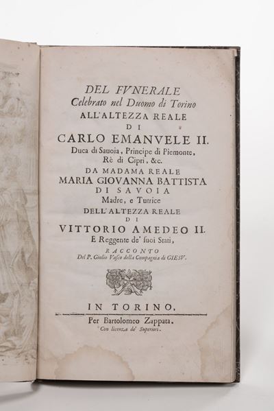 Giulio Vascodel Funerale Celebrato nel Duomo di Torino All'altezza Reale di Carlo Emanuele II..
