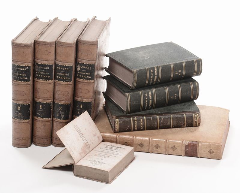 Dizionari e linguistica Opere di linguistica e dizionari  - Auction Old and Rare Manuscripts and Books - Cambi Casa d'Aste