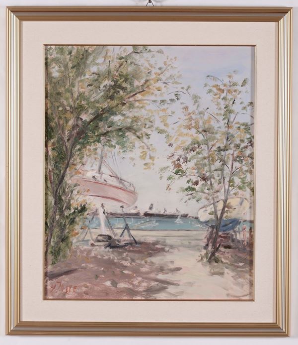 Giovanni Fasce (1936-2006) Imbarcazioni a Molo Giano