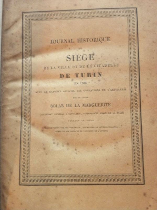 De la Marguerite,Solaro Journal historique du siége de Turin..