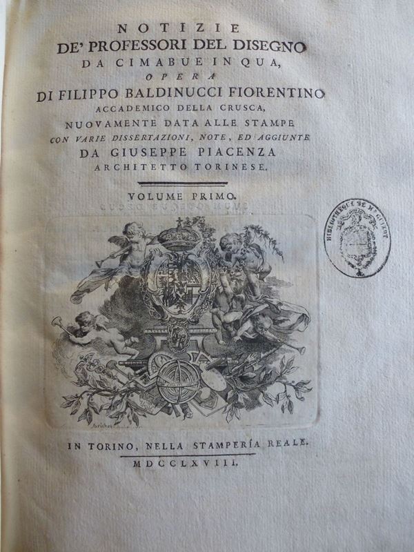 Filippo, Baldinucci Notizie de’ professori del disegno da Cimabue in qua..