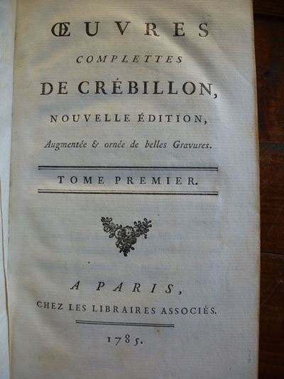 Prosper,crebillonoeuvres Complettes