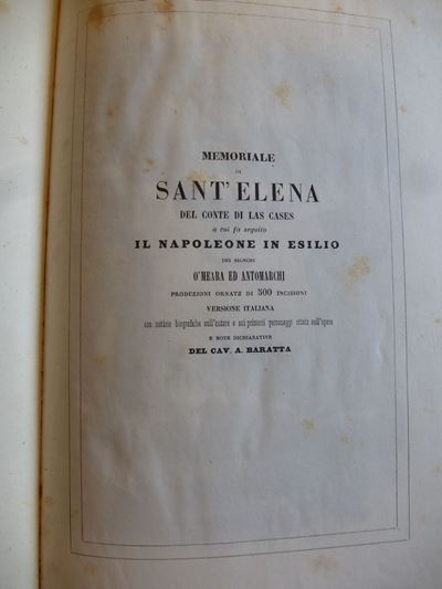 Napoleonica:las Cases/de Chambure/lombrosotre Opere Figurate