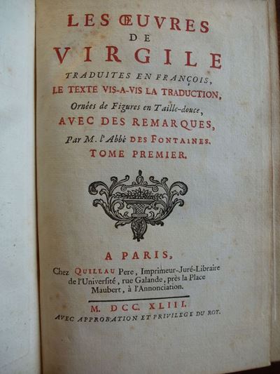 Virgileles Oeuvres De Virgile..ornèe De Figures