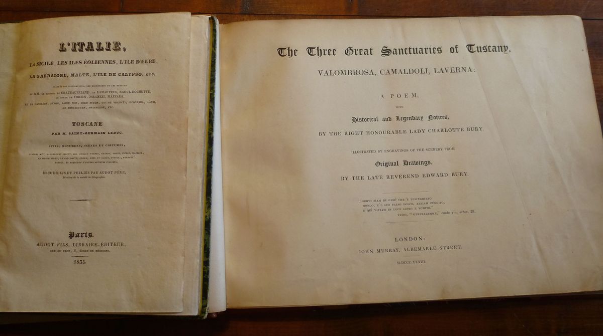 Charlotte Burythe Three Great Sanctuaries Of Tuscany,valombrosa,camaldoli,laverna..a Poem..