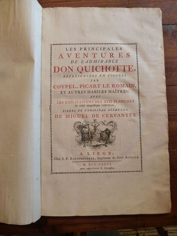 Bernard Picart Les principales aventures de l'admirable Don Quichotte..representees en figures par Coypel,Picart le Romain..