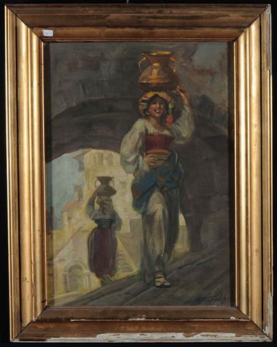 Mattia Traverso (1885-1956)portatrice D'acqua