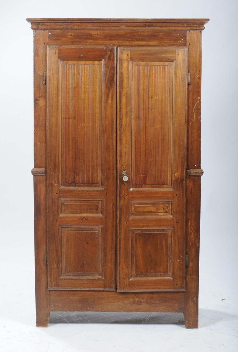 Armadietto porta fucili in pioppo, Piemonte XIX secolo  - Auction Fine Arts from refined private house - Cambi Casa d'Aste