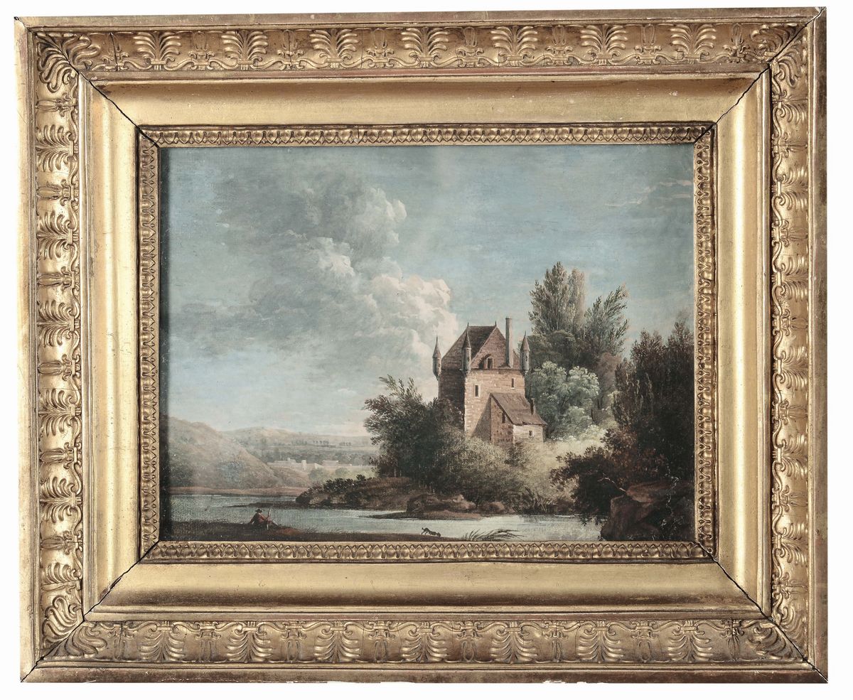Anonimo del XVIII-XIX Secolopaesaggi con Architetture e Personaggi