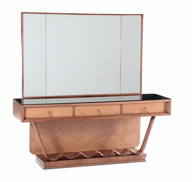 Consolle in legno con specchiera  - Auction Design - II - Cambi Casa d'Aste