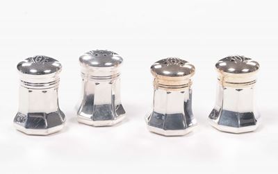 Lotto di Quattro Piccole Saliere Cartier