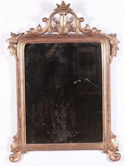 Specchiera in Legno Dorato