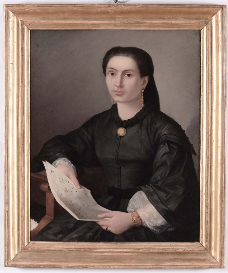 Anonimo del XIX secolo Figura femminile  - Asta Antiquariato, Affidamenti da raffinate dimore private - Cambi Casa d'Aste