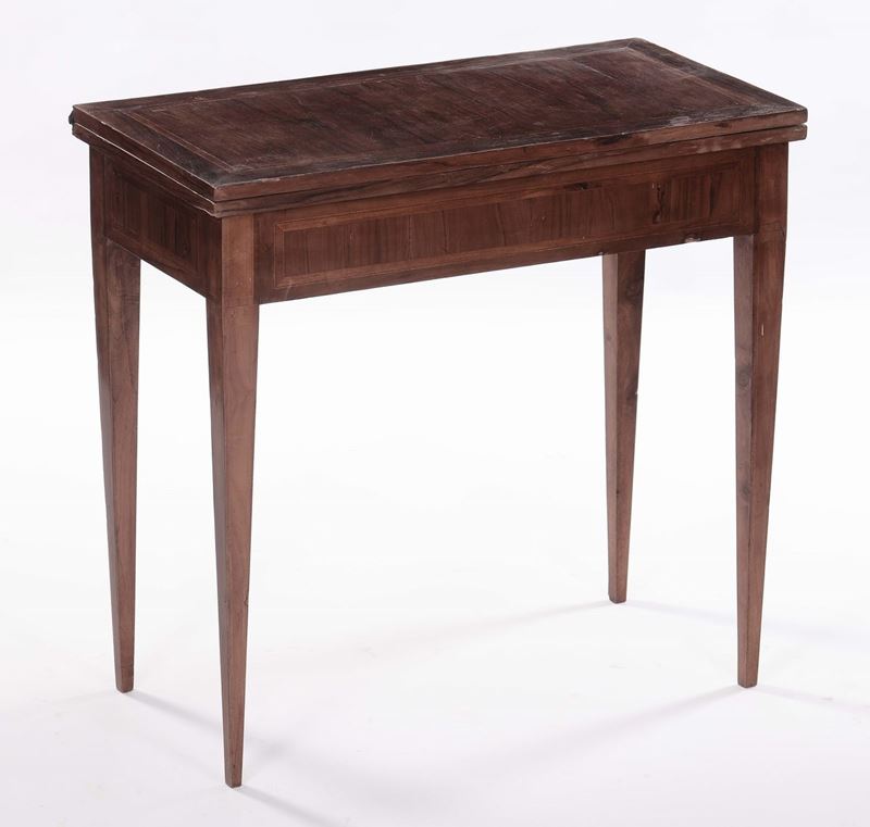 Tavolino da gioco Direttorio lastronato  - Asta Antiquariato, Affidamenti da raffinate dimore private - Cambi Casa d'Aste