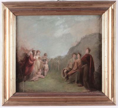 Anonimo del XIX Secolobozzetto con Figure