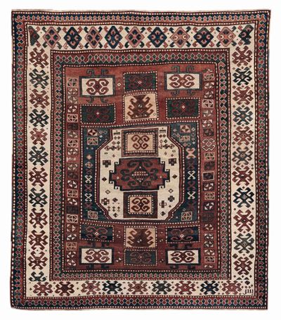 Tappeto Caucasico Kazak Karachop Meta XIX Secolo