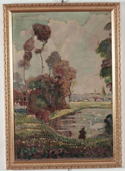 Alfredo Ubaldo Gargani (1899-1947)veduta Campestre, 1924