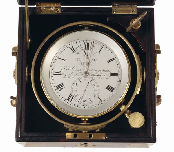Cronometro da marina a 56 orre di carica, Londra T. F. Cooper XIX secolo
